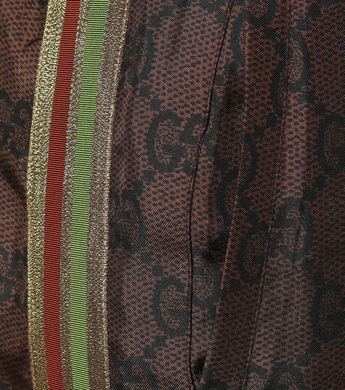 Gucci - GG Supreme silk-twill sweatpants