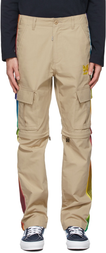 Photo: Needles Beige AWGE Edition Convertible Side Tape Trousers
