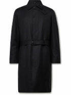 Dunhill - Belted Super 180s Wool Coat - Blue