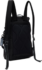 Moschino Black Recycle Backpack
