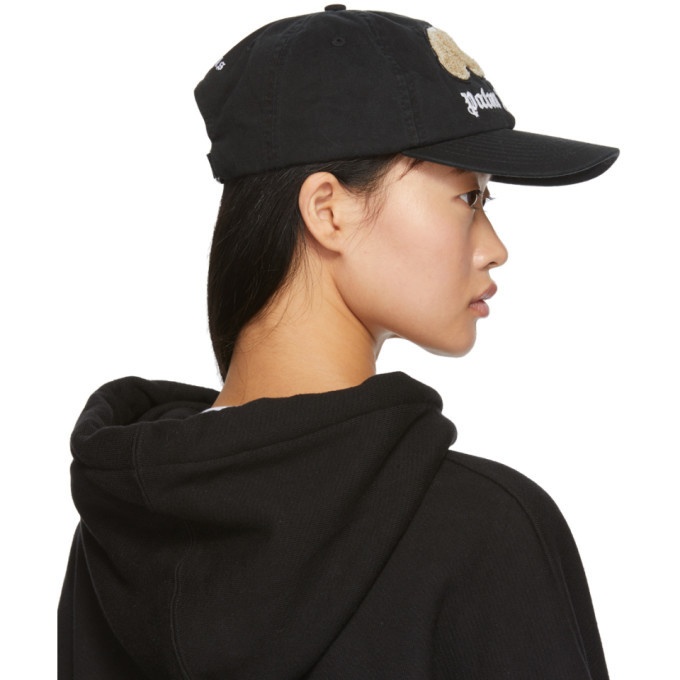 BEAR CAP in black - Palm Angels® Official