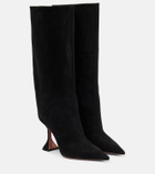 Amina Muaddi - Fiona suede knee-high boots
