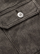 OUR LEGACY - Washed Linen-Denim Trucker Jacket - Gray