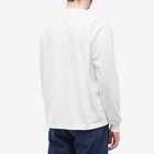 Beams Plus Men's Long Sleeve Pocket T-Shirt in White