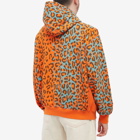 Awake NY Men's Military Embroidered Logo Hoody in Leopard
