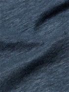 De Bonne Facture - Linen-Jersey T-Shirt - Blue