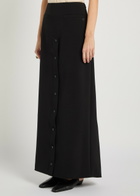 Courrèges Crepe Maxi Skirt Black
