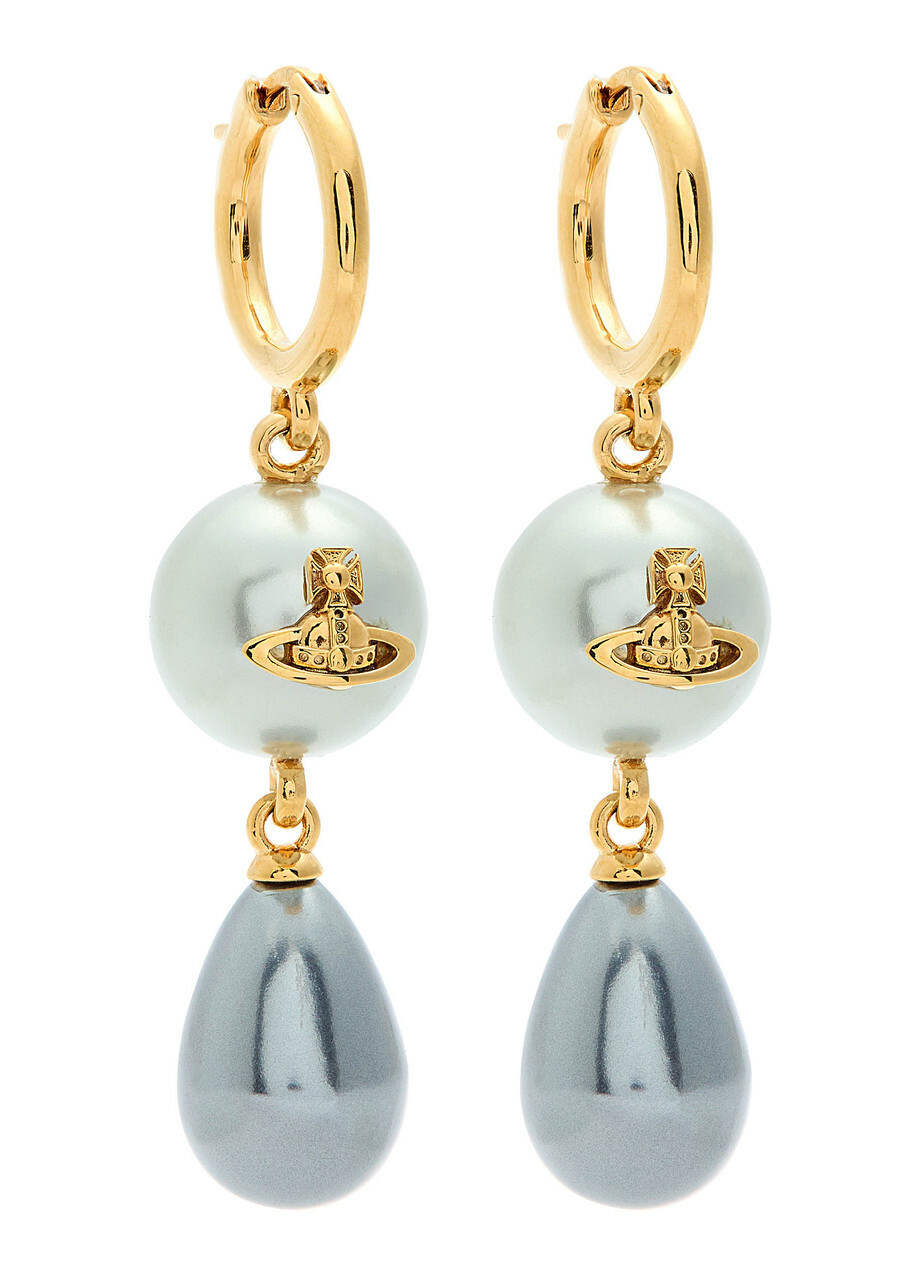 Vivienne Westwood Gold Priscilla Earrings Vivienne Westwood