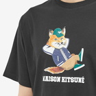 Maison Kitsuné Men's Dressed Fox Easy T-Shirt in Black