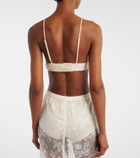 Aya Muse Eteri bow-detail lace bra top