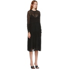 LVIR Black Silk Tiered Dress