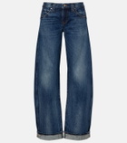 Khaite Karo mid-rise barrel-leg jeans