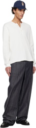 Polo Ralph Lauren White Authentic Waffle Henley