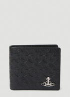 Vivienne Westwood - Embossed Bi-Fold Wallet in Black