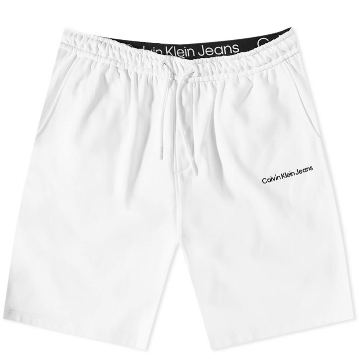 Photo: Calvin Klein Men's Institutional Sweat Short in Bright White