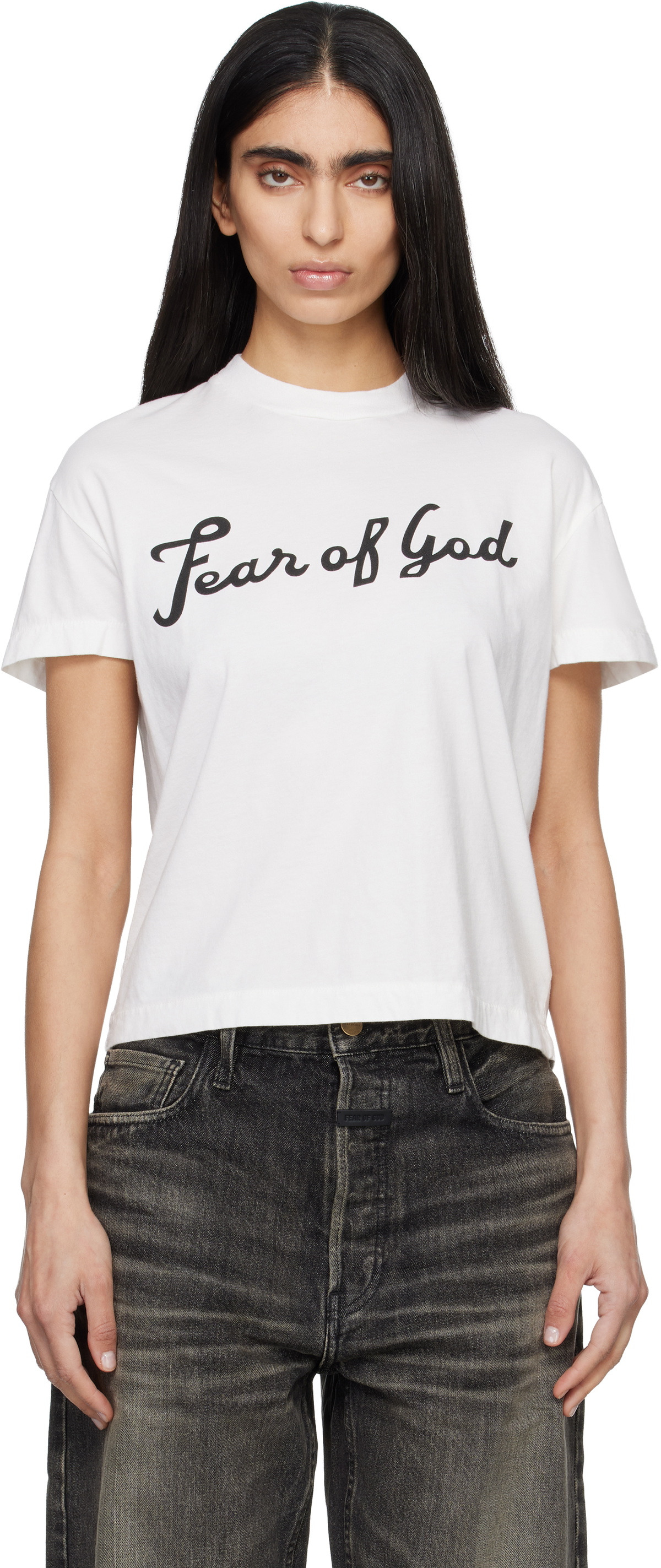 Fear of God White 'Fear Of God' T-shirt