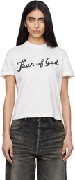 Fear of God White 'Fear Of God' T-shirt