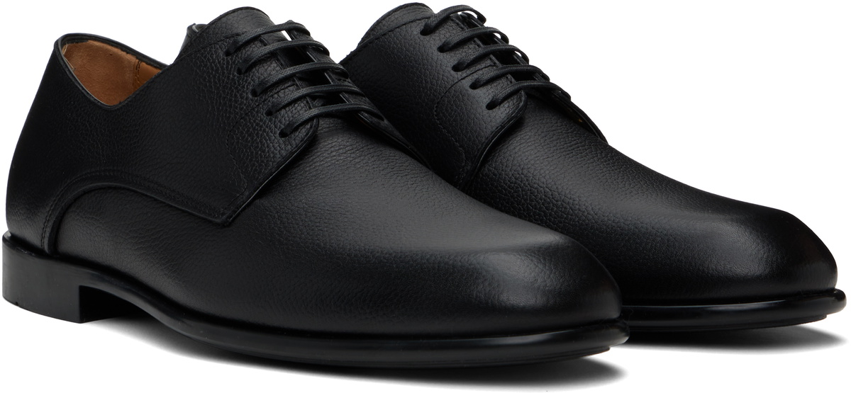 Ferragamo Black Two Tone Derbys