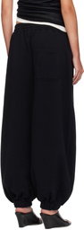 LU'U DAN Black Baggy Bontan Lounge Pants