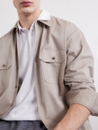 Altea - Greg Cotton-Blend Piqué Polo Shirt - White