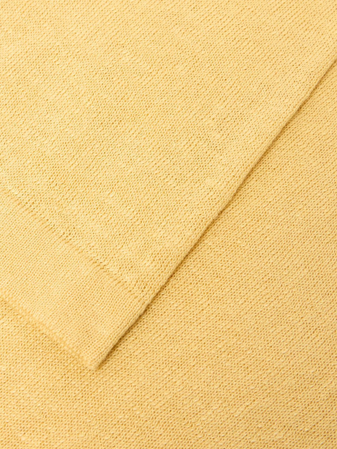 Federico Curradi - Linen and Organic Cotton-Blend T-Shirt - Yellow