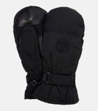 Yves Salomon Leather-trimmed mittens