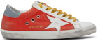 Golden Goose White & Red Ripstop Super-Star Sneakers