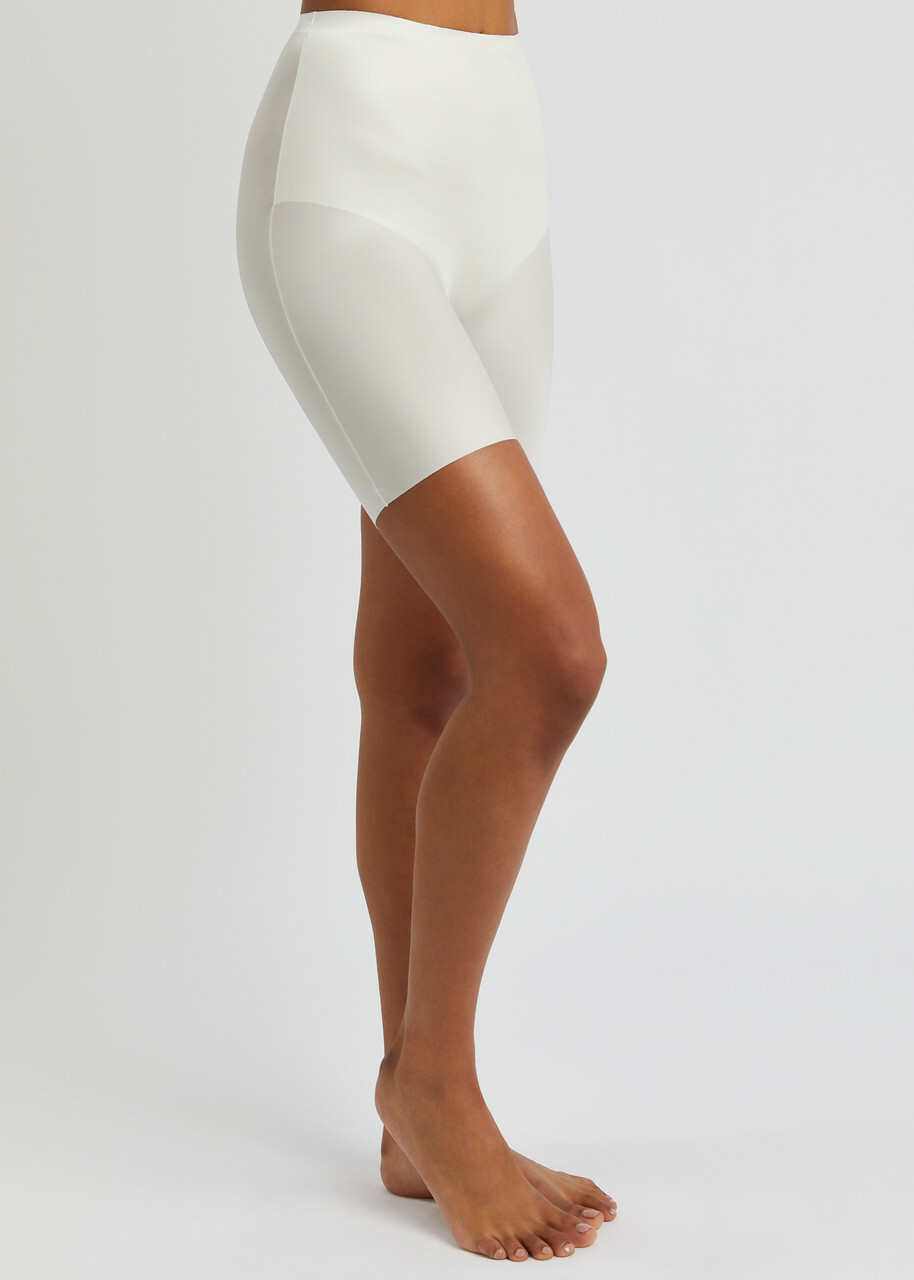 Spanx Shaping Satin Shorts, Shorts, Ivory