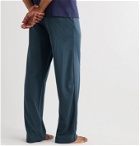 Sunspel - Lounge Cotton and Modal-Blend Jersey Pyjama Trousers - Blue