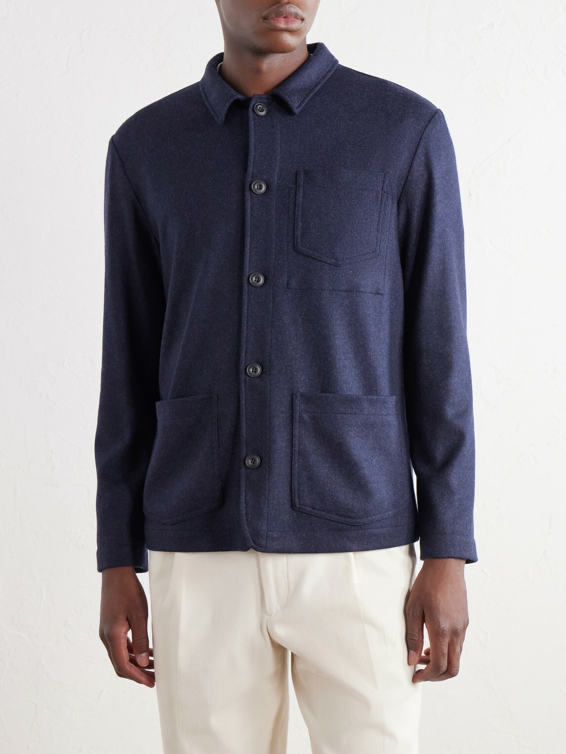 Altea - Pablo Cashmere Overshirt - Blue