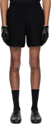 Ernest W. Baker Black Pin Stripe Track Shorts
