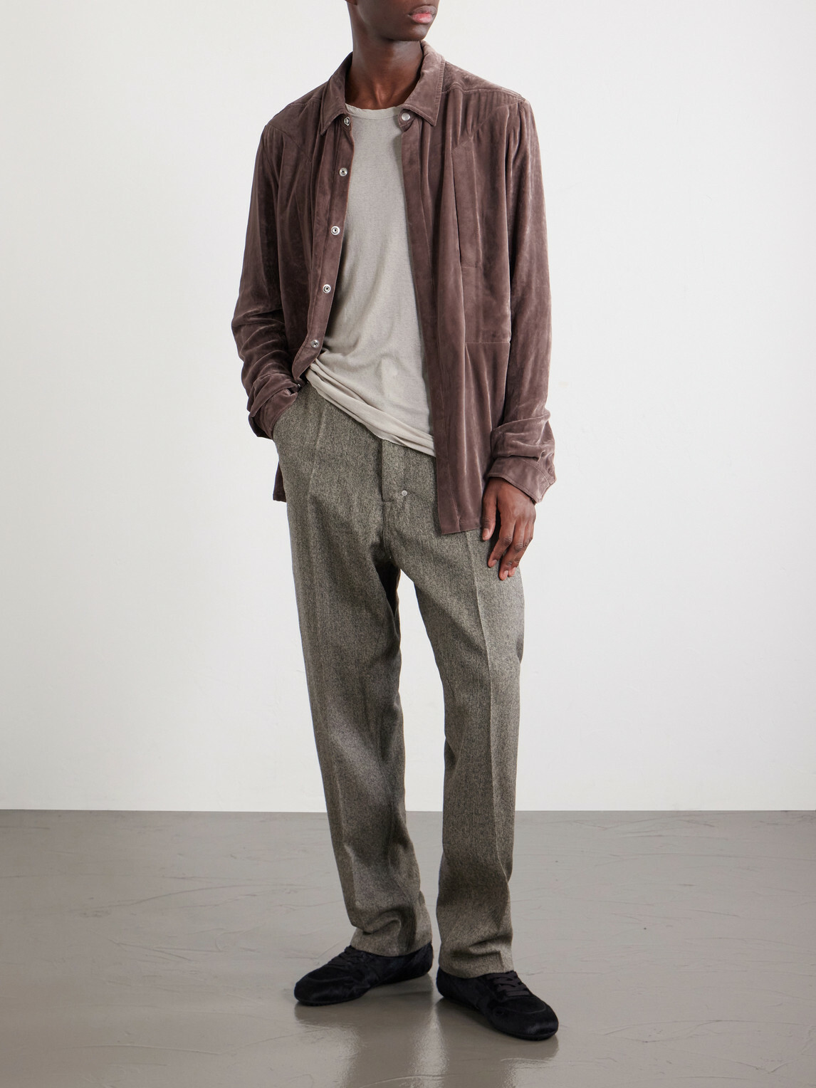 Rick Owens - Fogpocket Velour Jacket - Purple