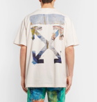 Off-White - Oversized Printed Cotton-Jersey T-Shirt - Men - Off-white