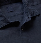 120% - Linen Shirt - Blue