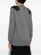 Molly Goddard Grey Sally Wool-Blend Cardigan