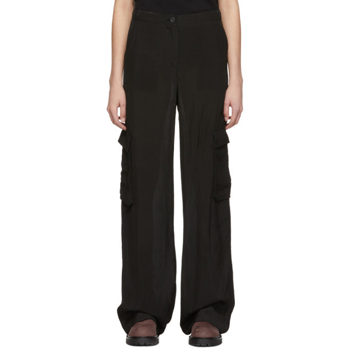 Photo: Yang Li Black Cargo Trousers