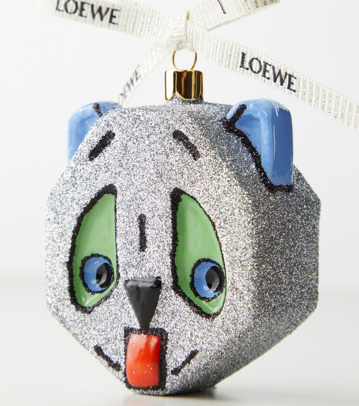 Loewe x Louis Wain glitter glass ornament