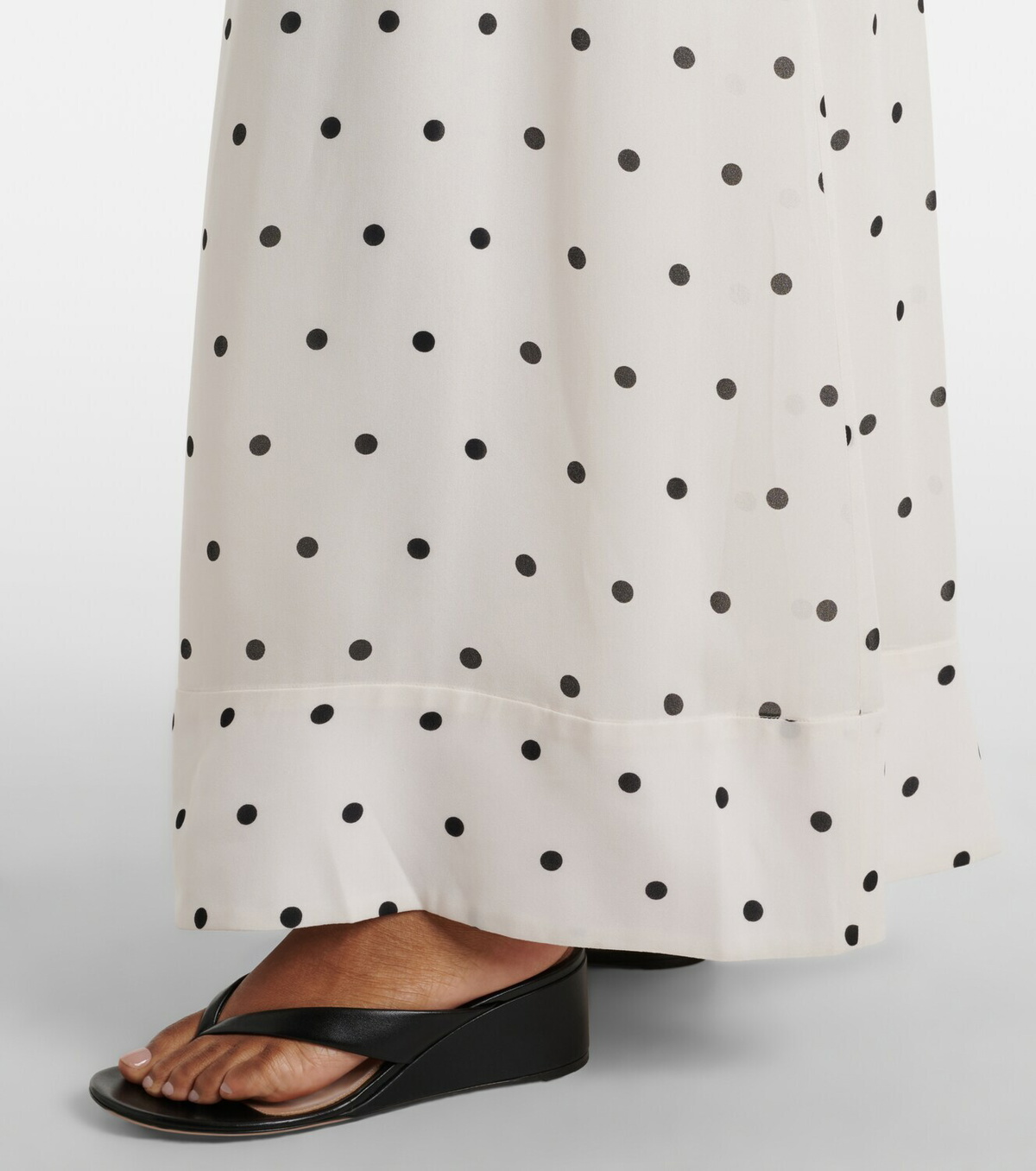Adriana Degreas Polka-dot halterneck maxi dress