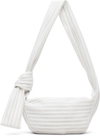 ISSEY MIYAKE Off-White Linear Knit 58 Bag