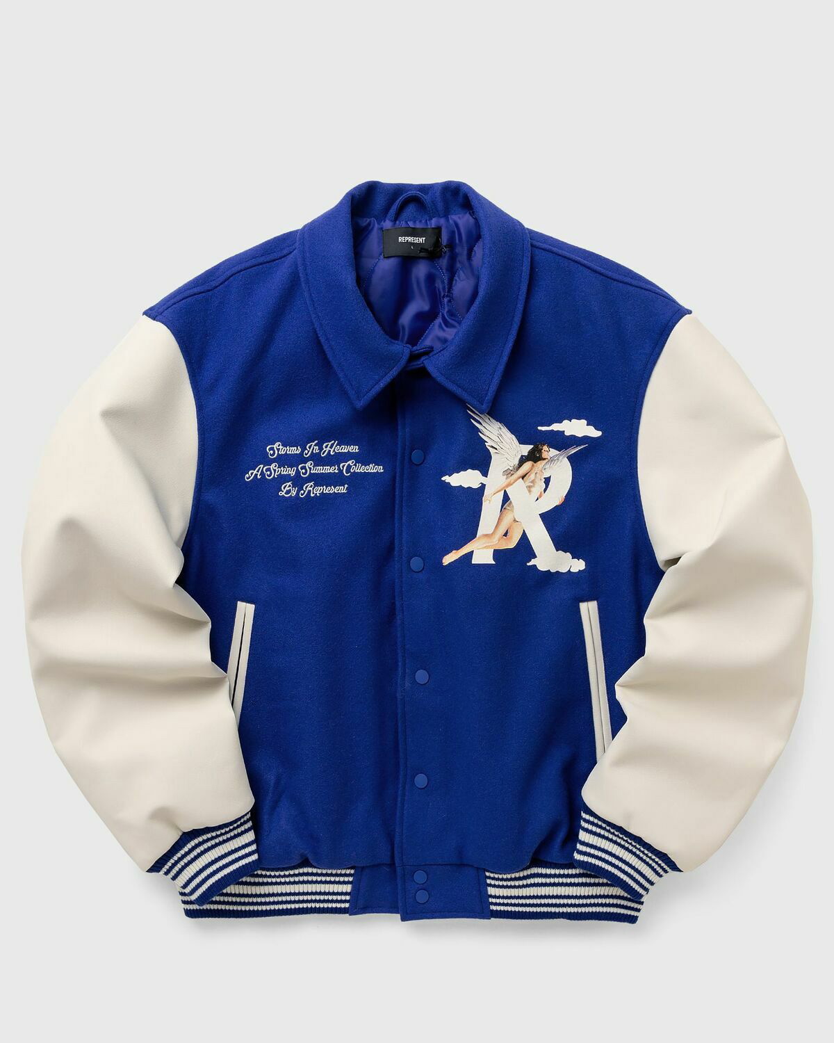 Represent Storms In Heaven Wool-blend Varsity Jacket in Blue for