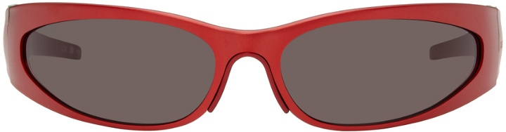 Photo: Balenciaga Red Wraparound Sunglasses