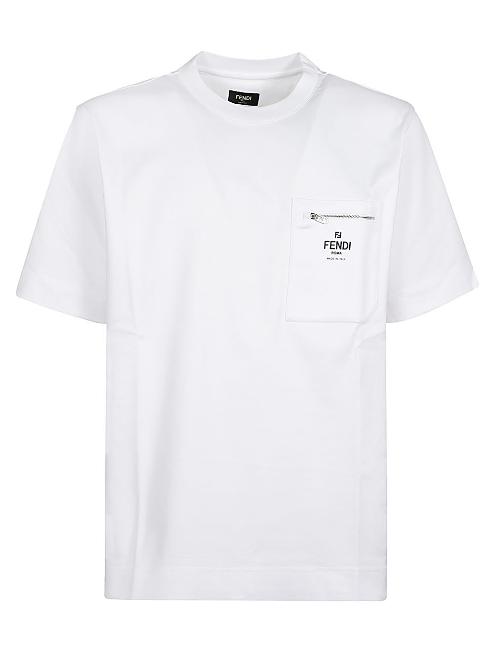 FENDI - Cotton T-shirt With Logo Fendi