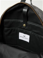 Bennett Winch - Leather-Trimmed Suede Backpack
