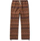 Remi Relief - Tech-Jersey Jacquard Drawstring Trousers - Brown