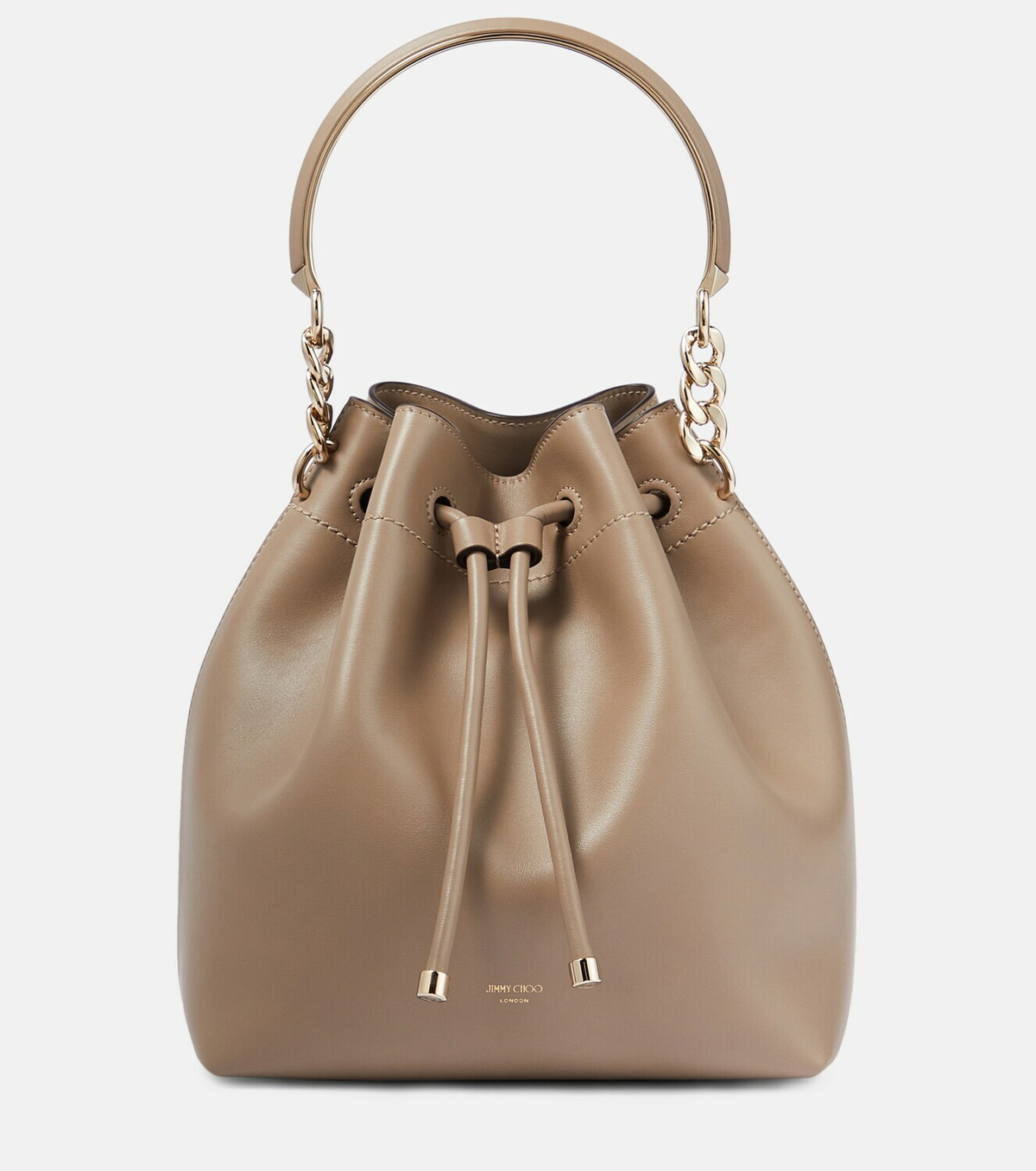 ショルダーバッグ・ポシェット JIMMY CHOO BON BON LEATHER BUCKET BAG JIMMY CHOO Bon Bon leather bucket bag | NET-A-PORTER