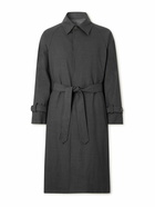 Stòffa - Raglan Belted Wool Coat - Gray