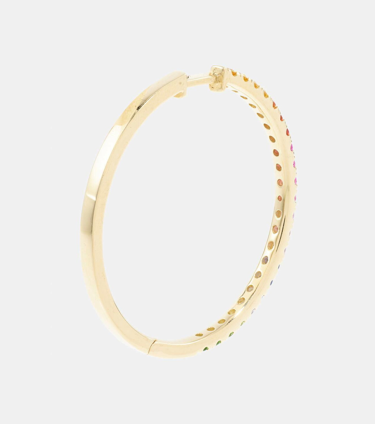 Robinson Pelham Giant Orb 14kt gold hoop earrings with sapphires