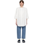 Sunnei White Long Pocket Shirt