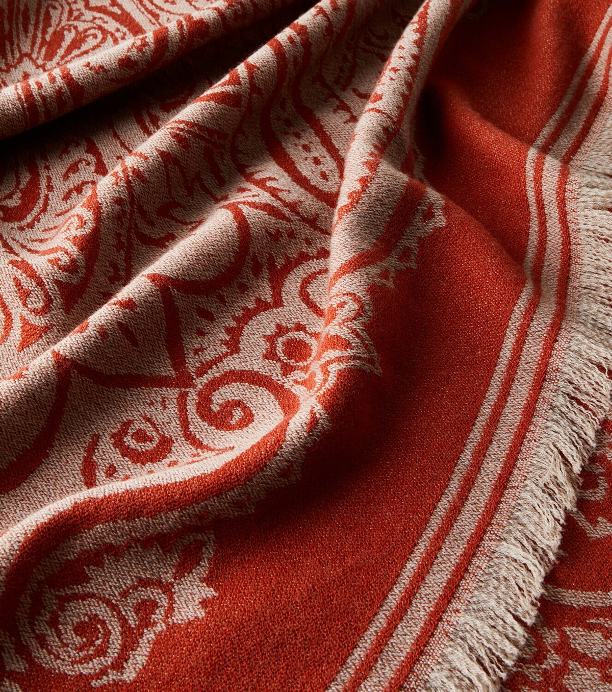 Etro Paisley wool jacquard throw