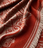 Etro Paisley wool jacquard throw